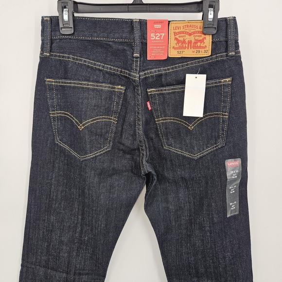 Levis 527 Jeans Mens 29x32 Slim Bootcut Dark Wash Western‎ Cowboy - Picture 4 of 13